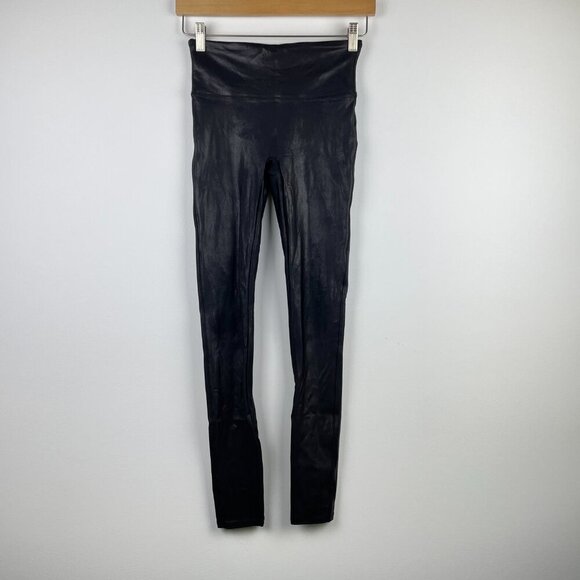 Spanx Faux Leather Leggings (Style No. 2437) - Size Small Petite - Picture 3 of 12